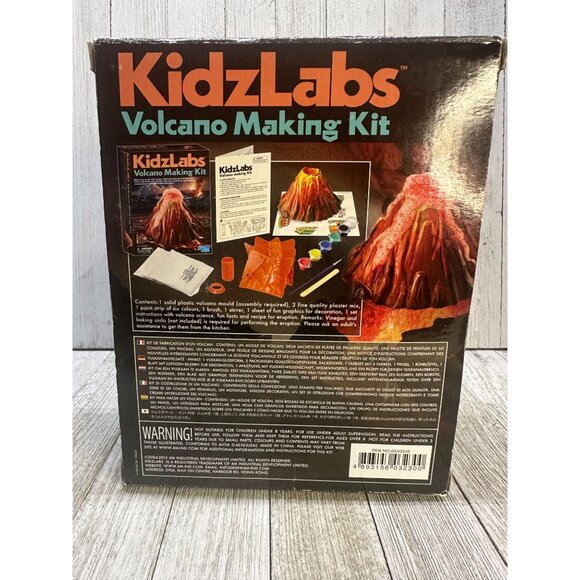 Vintage Volcano Making Kit by Kidzlabs 4M - Fun Science Fair Project - Picture 3 of 9